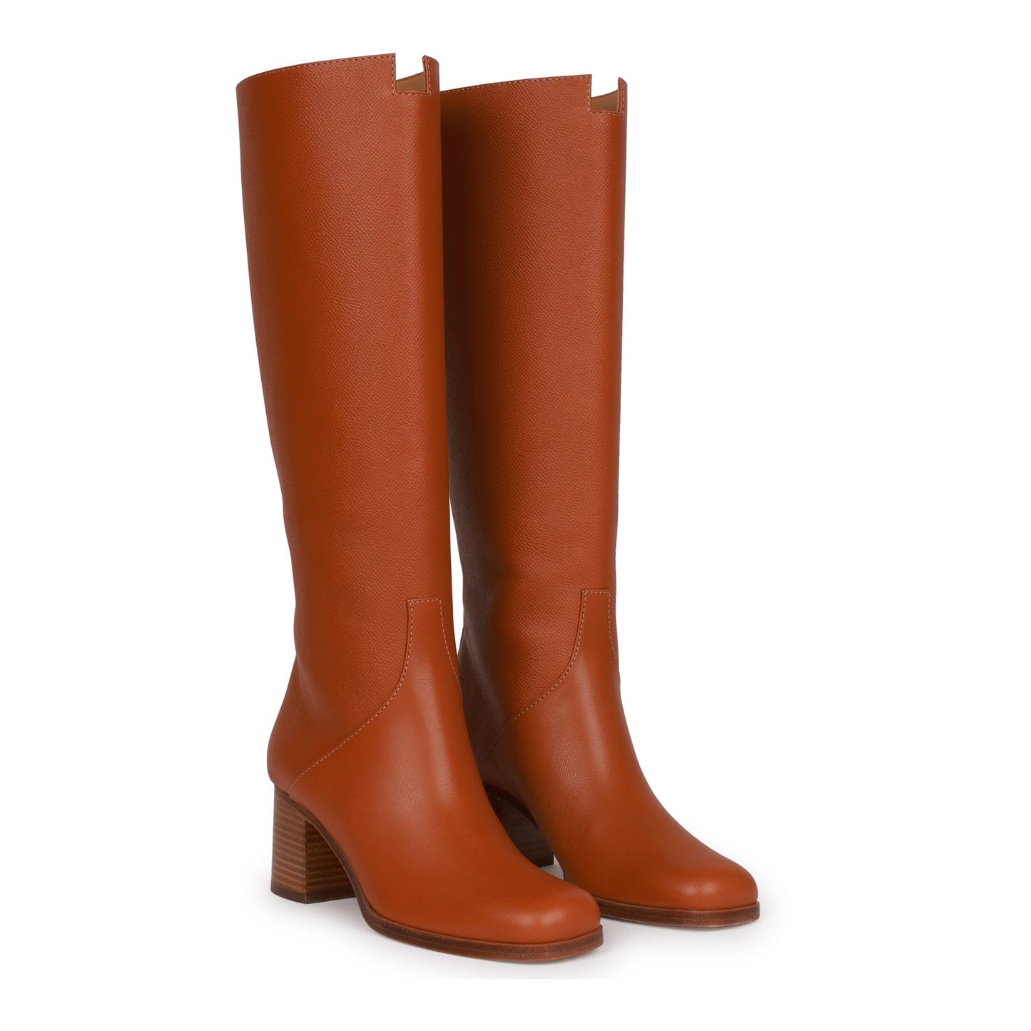 Hermes Foulee 60 Tall Boots Gold Epsom 36.5