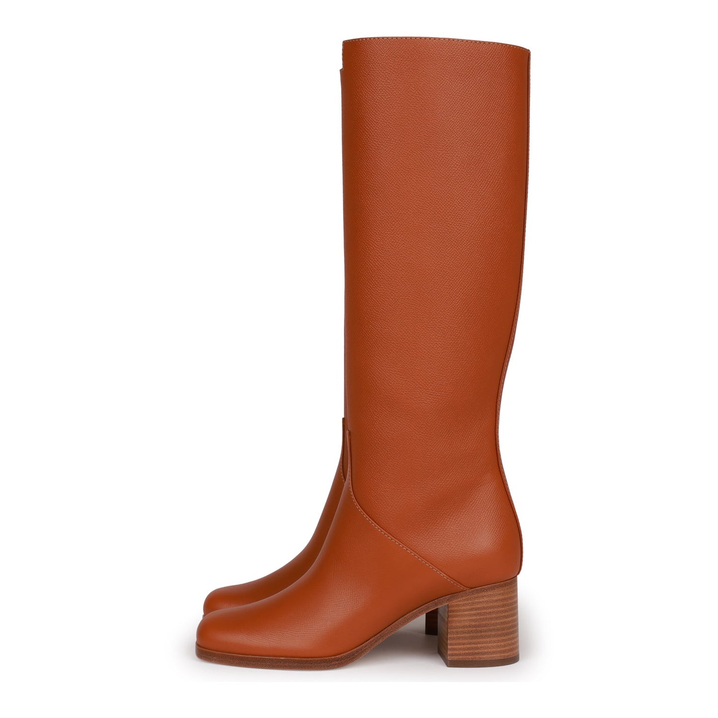 Hermes Foulee 60 Tall Boots Gold Epsom 36.5