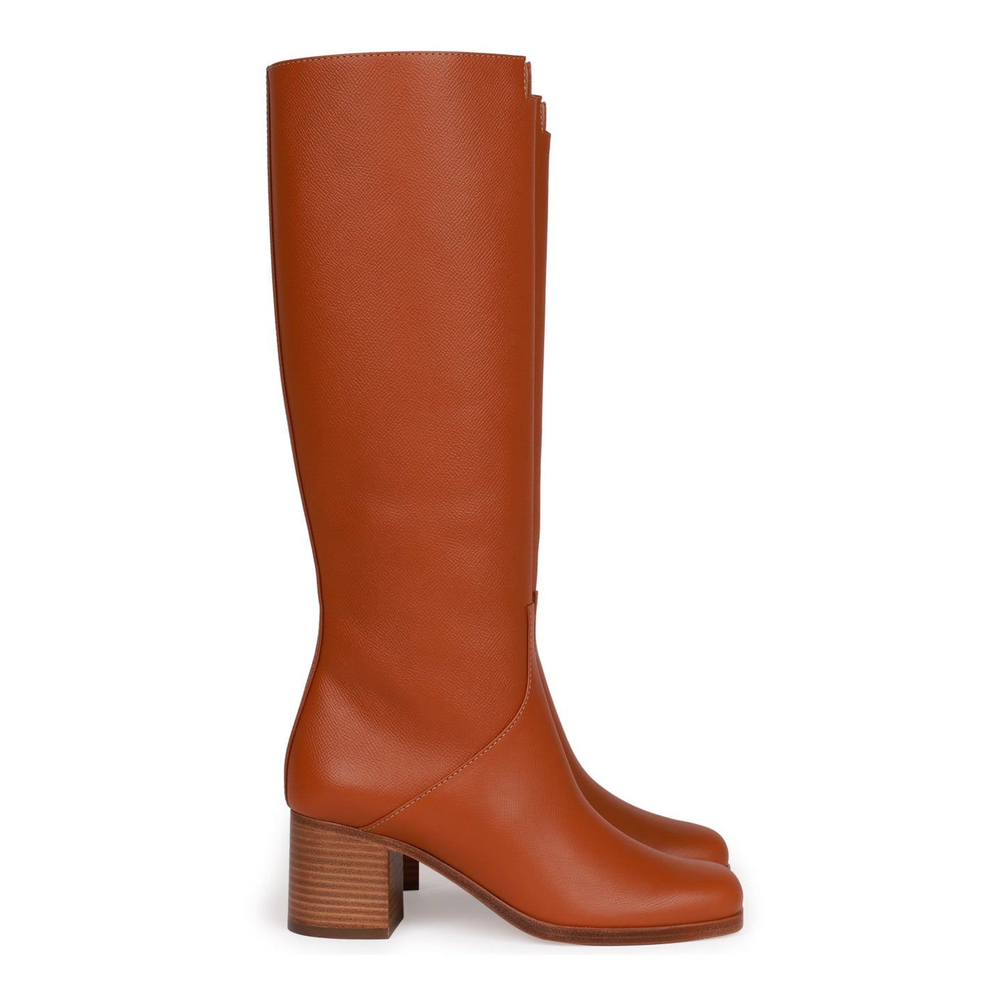 Hermes Foulee 60 Tall Boots Gold Epsom 36.5