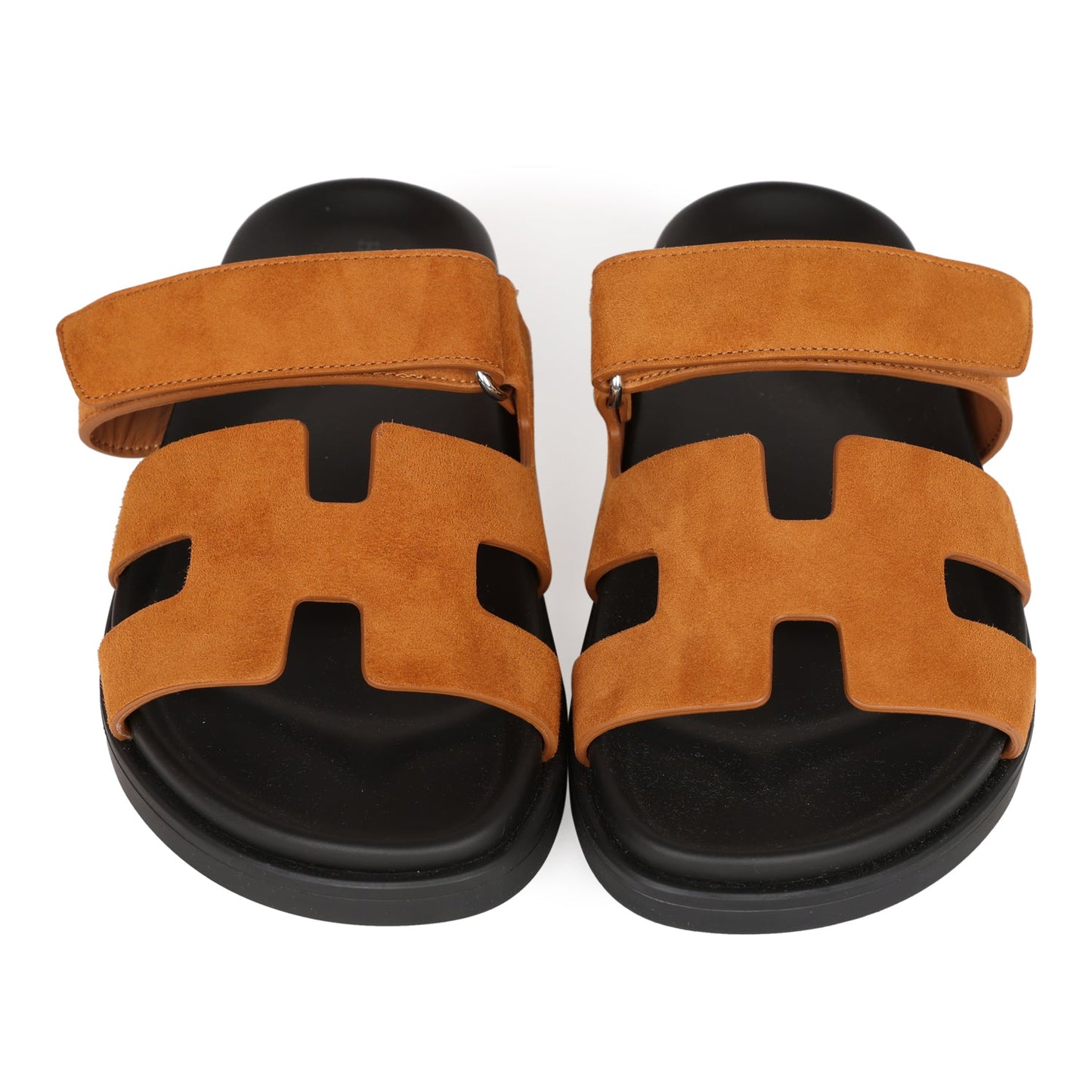 Hermes Chypre Sandals Brown Suede 36 EU