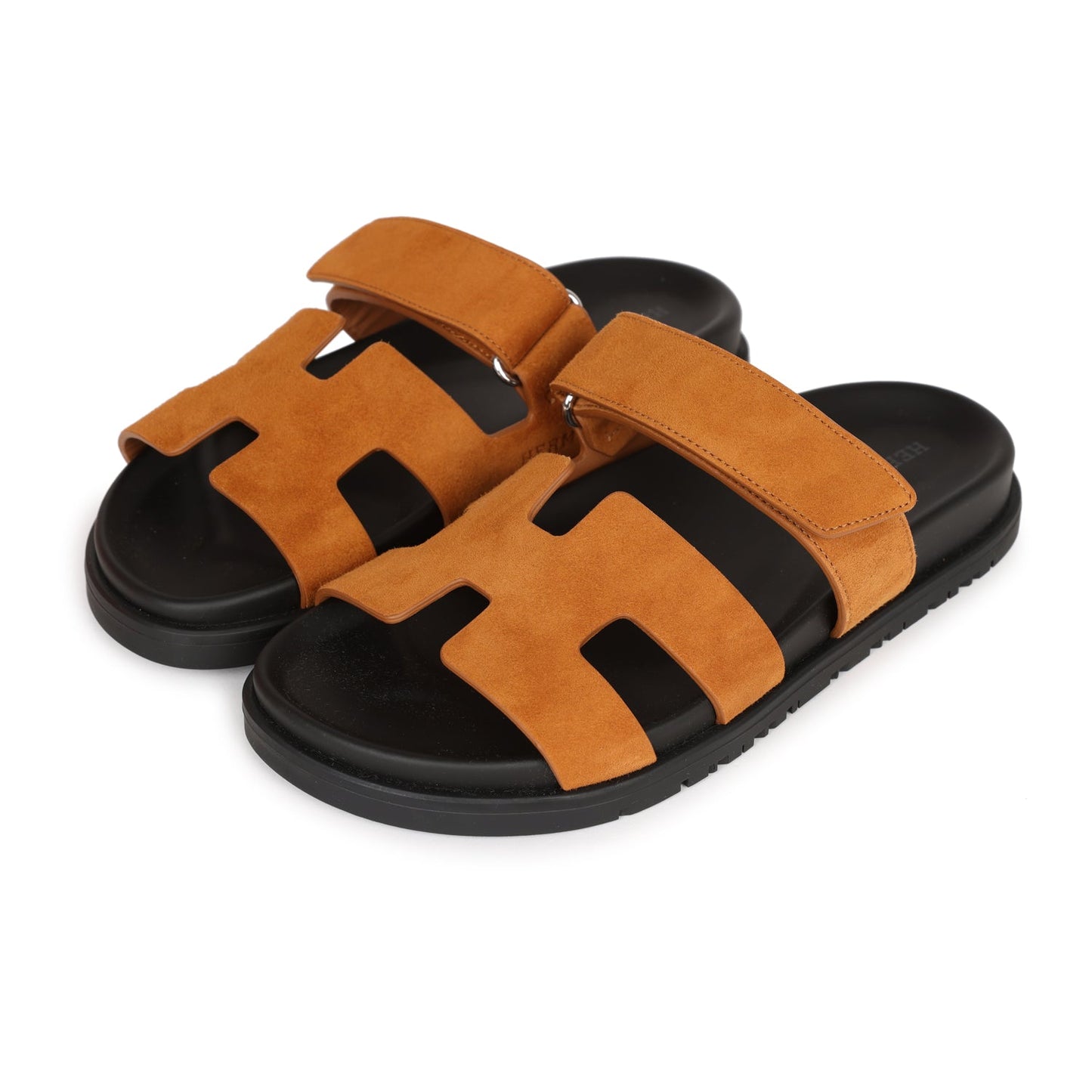 Hermes Chypre Sandals Brown Suede 36 EU