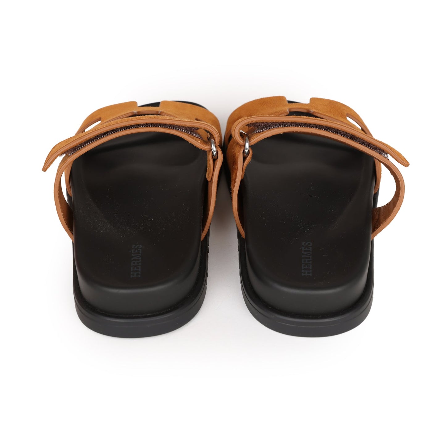 Hermes Chypre Sandals Brown Suede 36 EU