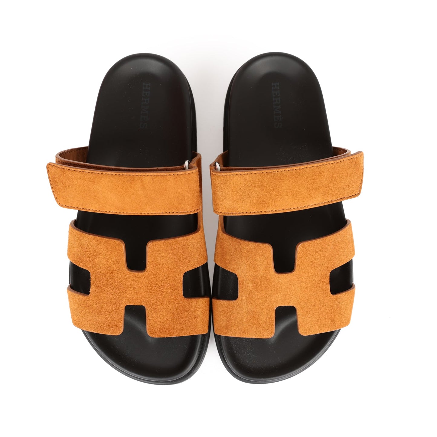 Hermes Chypre Sandals Brown Suede 36 EU