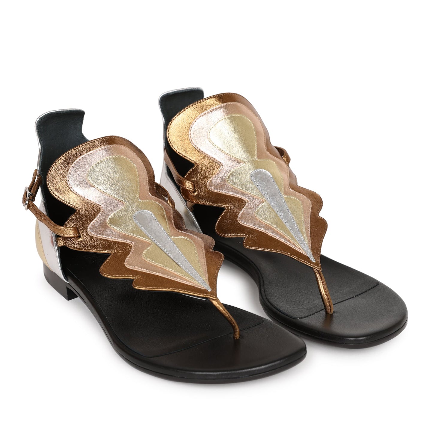 Hermes Garden Sandals Metallic Palladium Hardware 37