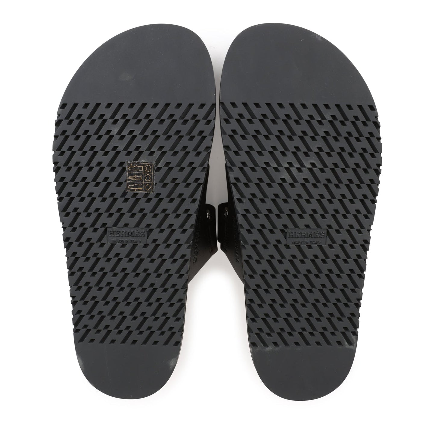 Hermes Chypre Sandals Black Calfskin 38.5 EU