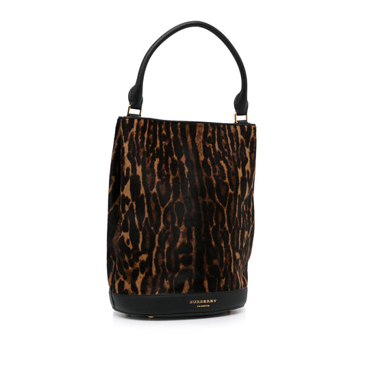 Brown BBR Pony Hair Tote Bag