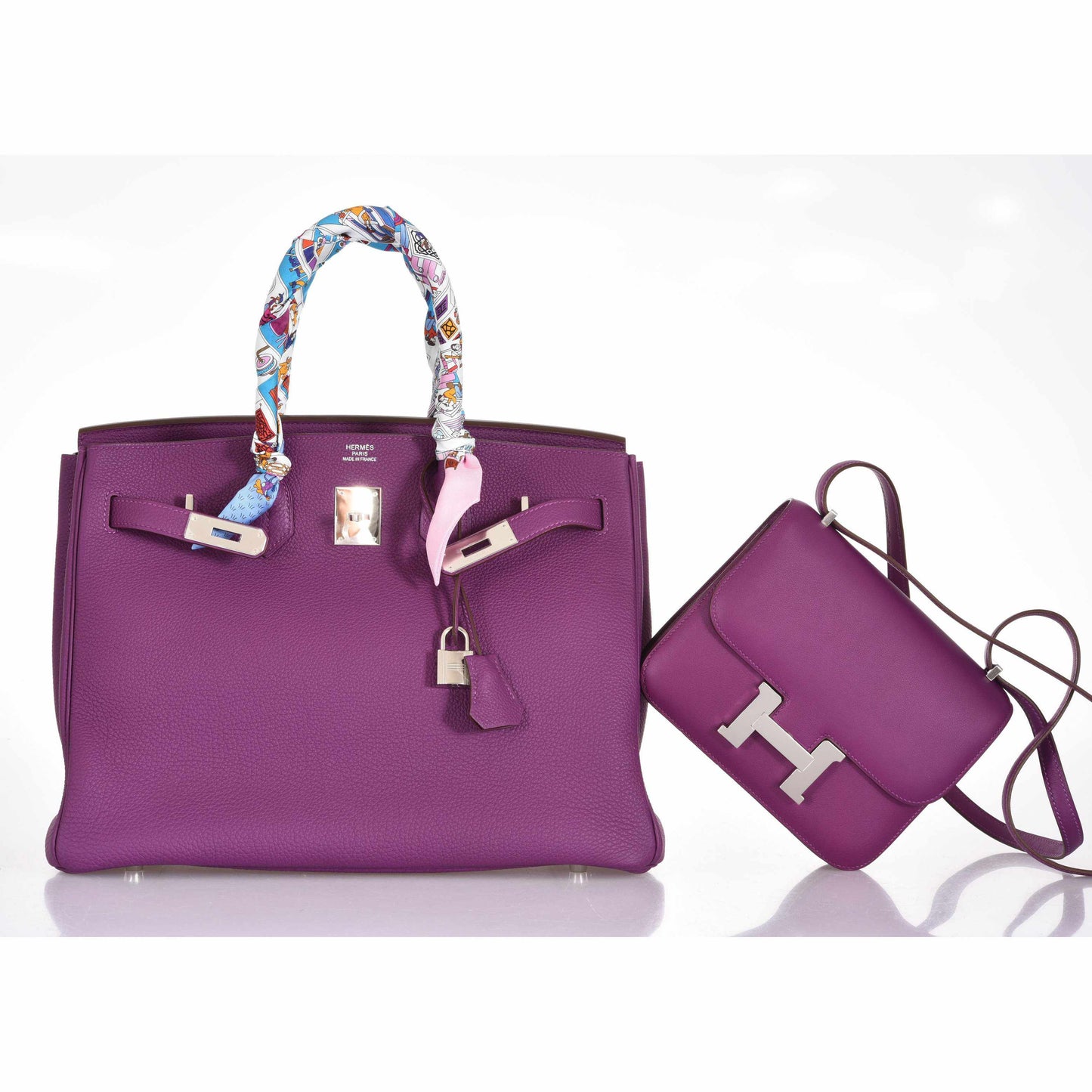 Hermès Birkin 35 Anemone Togo Palladium Hardware