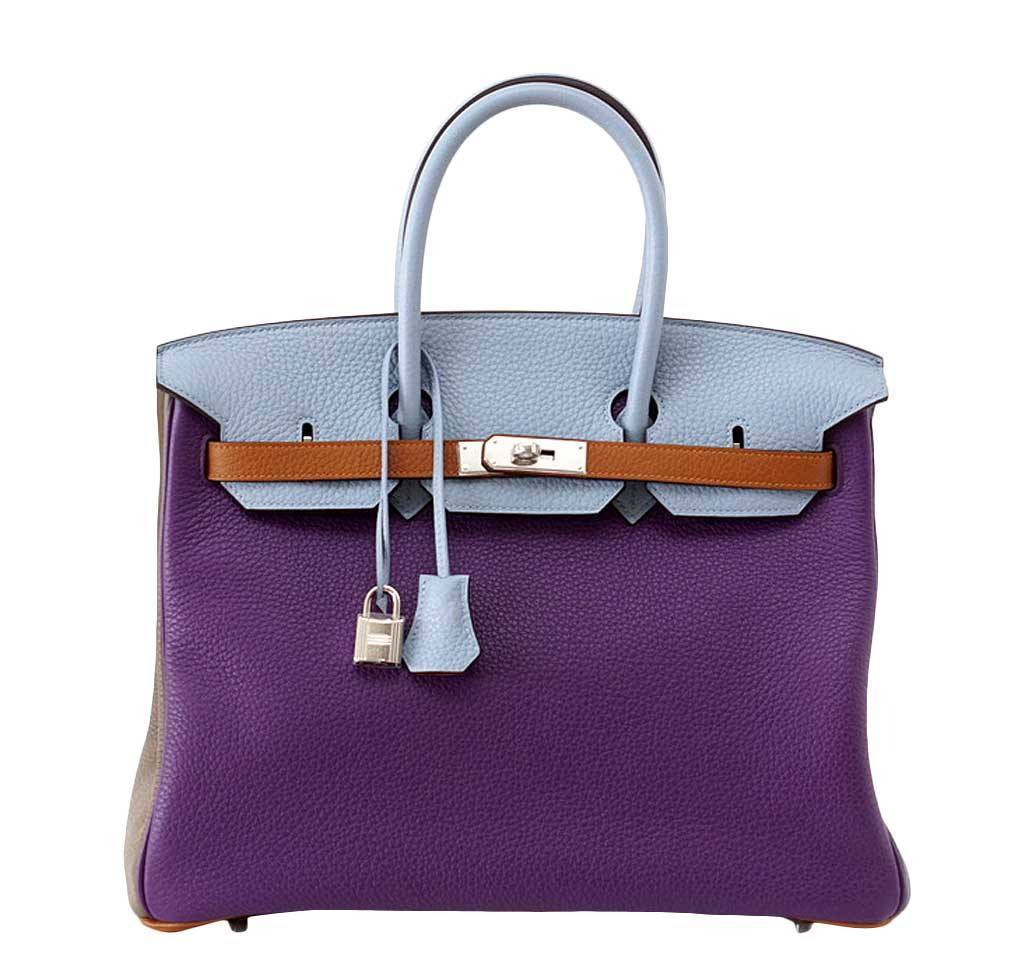 Hermès Birkin 35 Arlequin Limited Edition Bag PHW