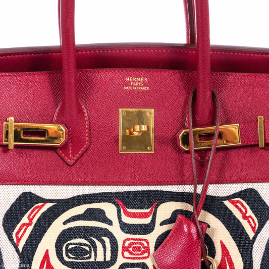 Hermès Birkin 35 Red "Totem" Gold Hardware * JaneFinds Custom Shop