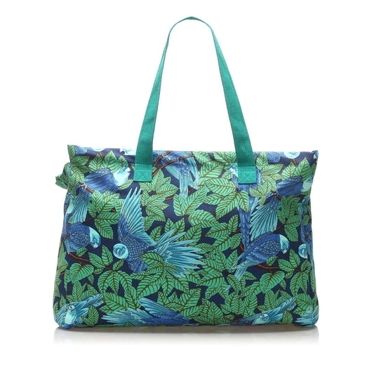 Hermes Printed Canvas Tote Bag (SHG-11688)