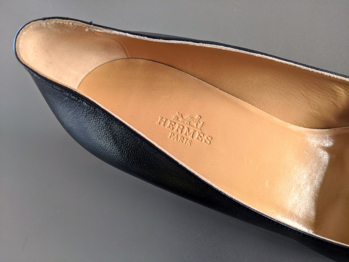 Hermes [SH11] Black Box FAUBOURG Pointed Toe Women Shoes Sz 40 BNIB!