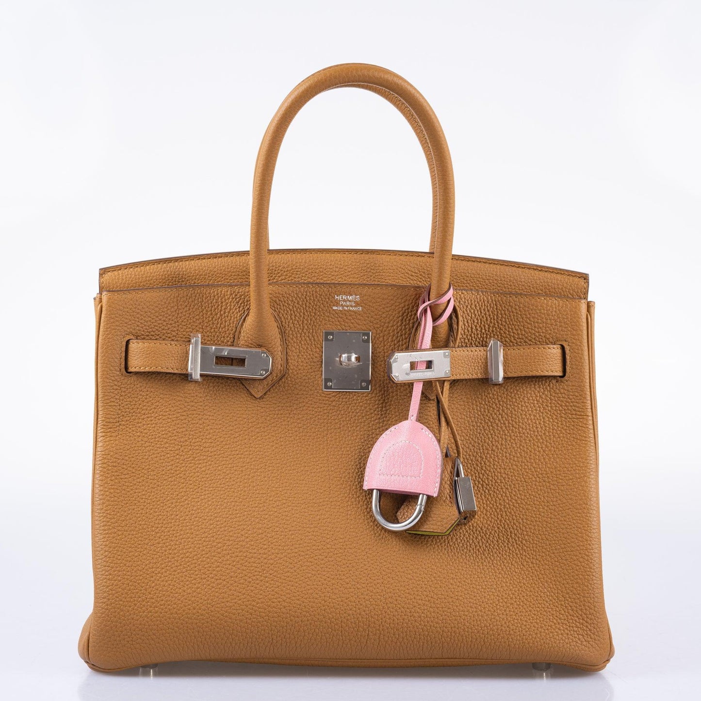 Hermès Verso Birkin 30 Caramel Togo and Lime Palladium Hardware