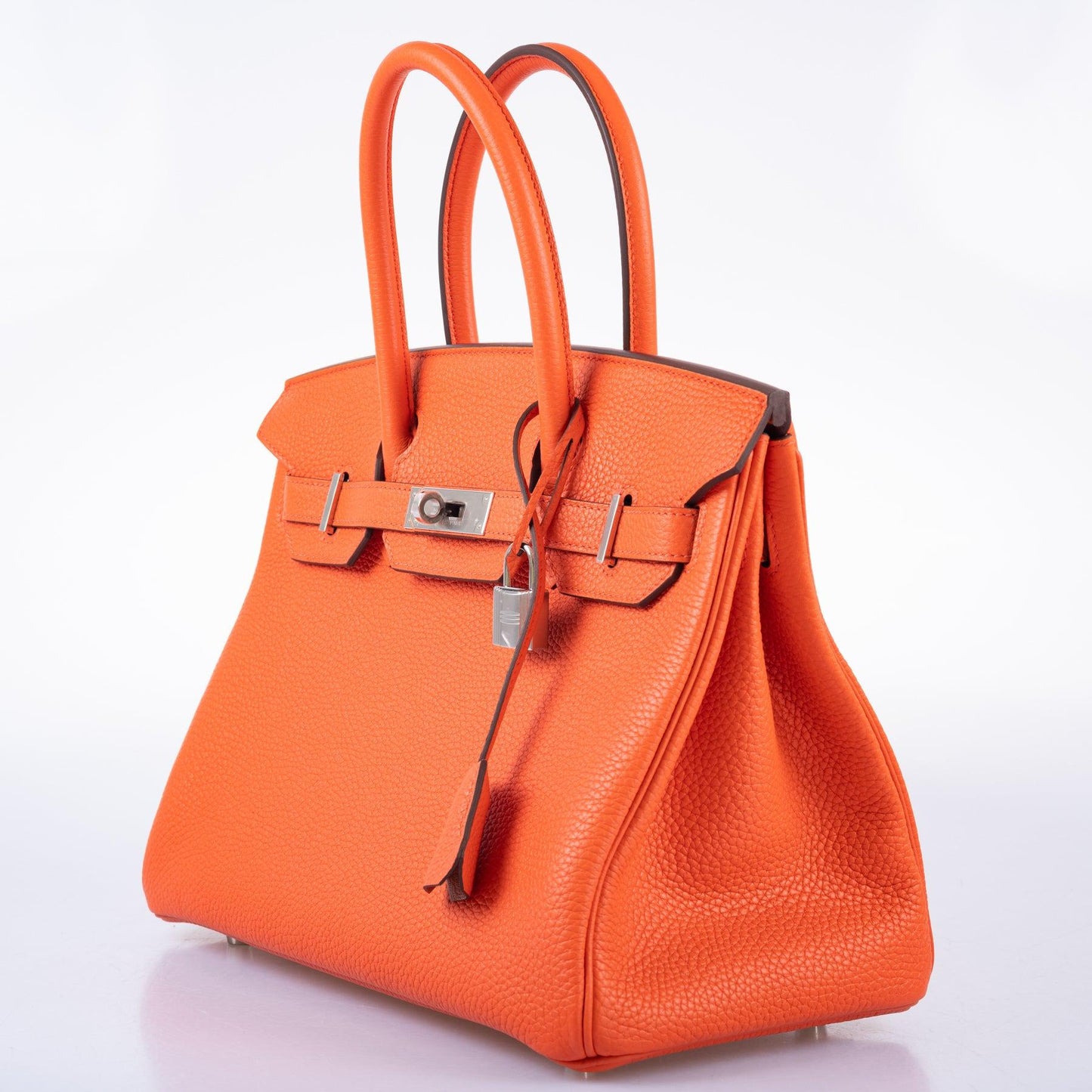 Hermès Verso Birkin 30 Orange Poppy Clemence & Blush Palladium Hardware