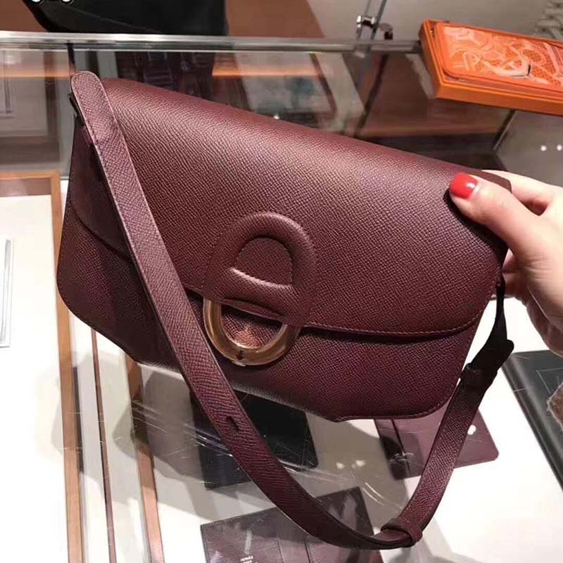 Hermes Women Cherche-Midi 25 Bag in Epsom Calfskin-Purple