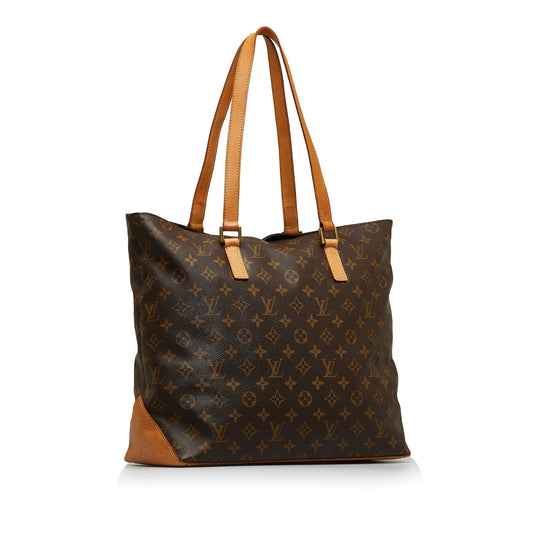 LOUIS VUITTON Monogram Cabas Mezzo Tote Bag