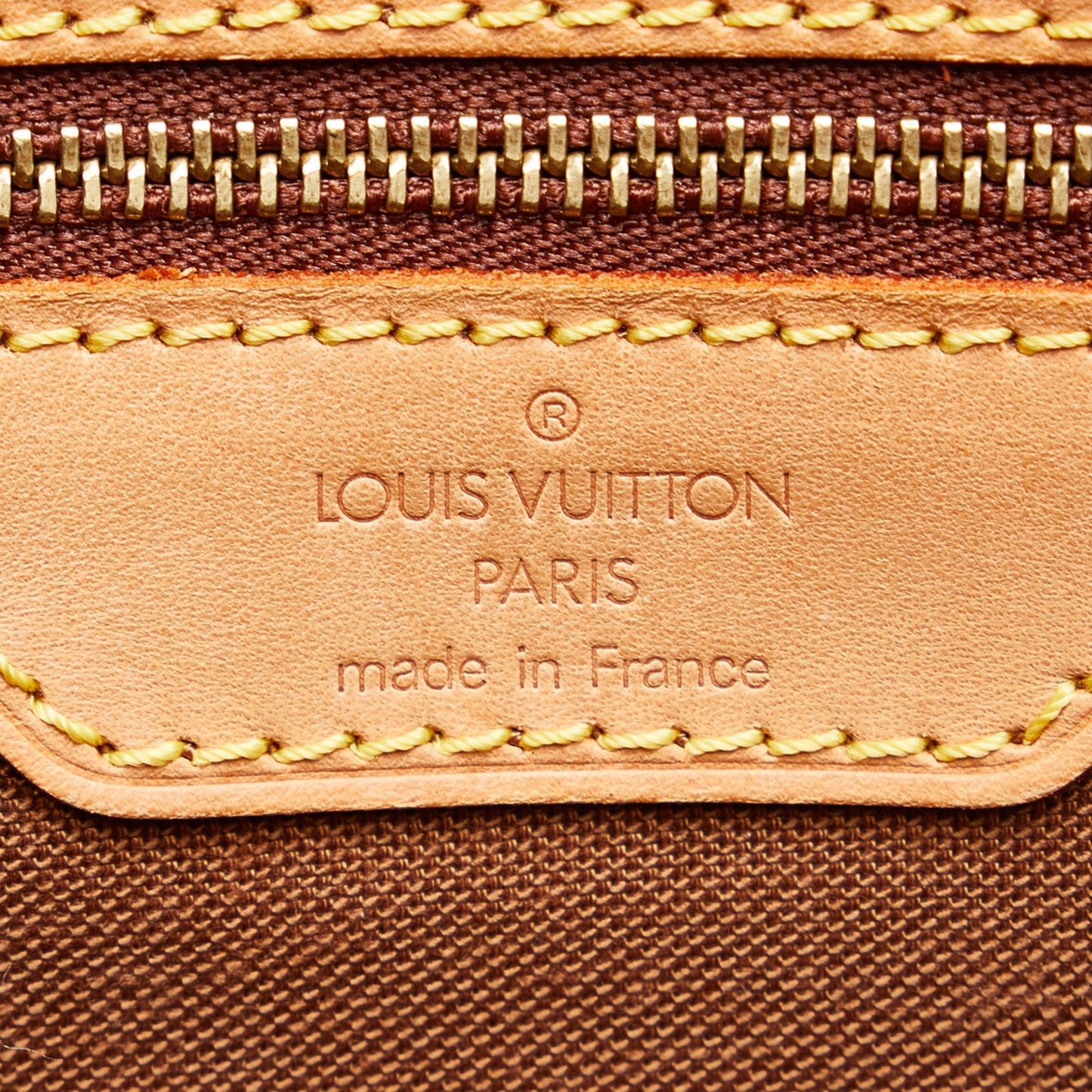 LOUIS VUITTON Monogram Cabas Mezzo Tote Bag