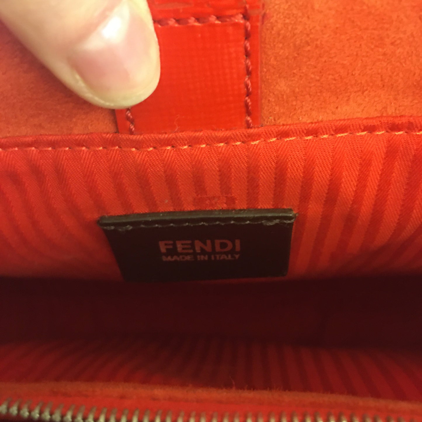 FENDI 2Jours Handbag in Red Leather