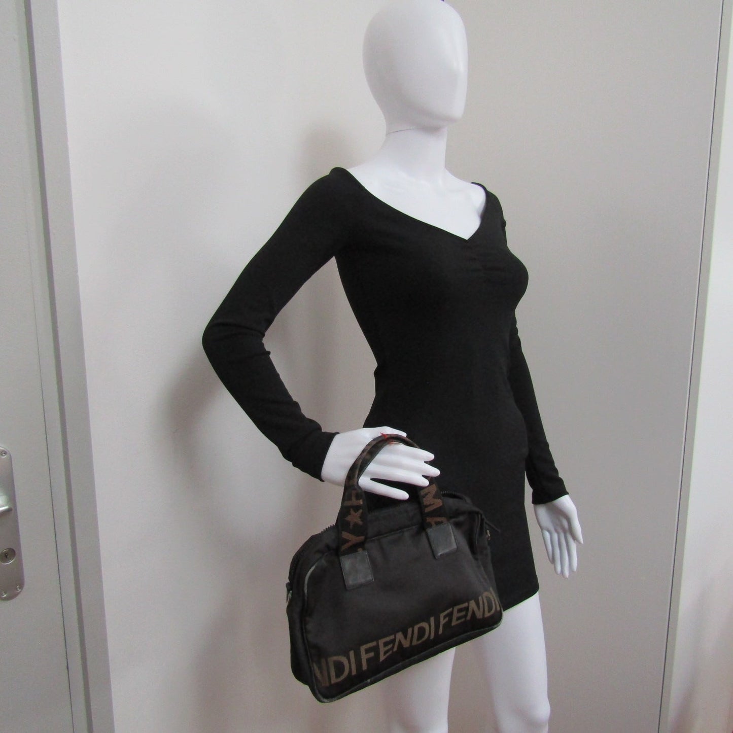 FENDI Handbag in Black Fabric