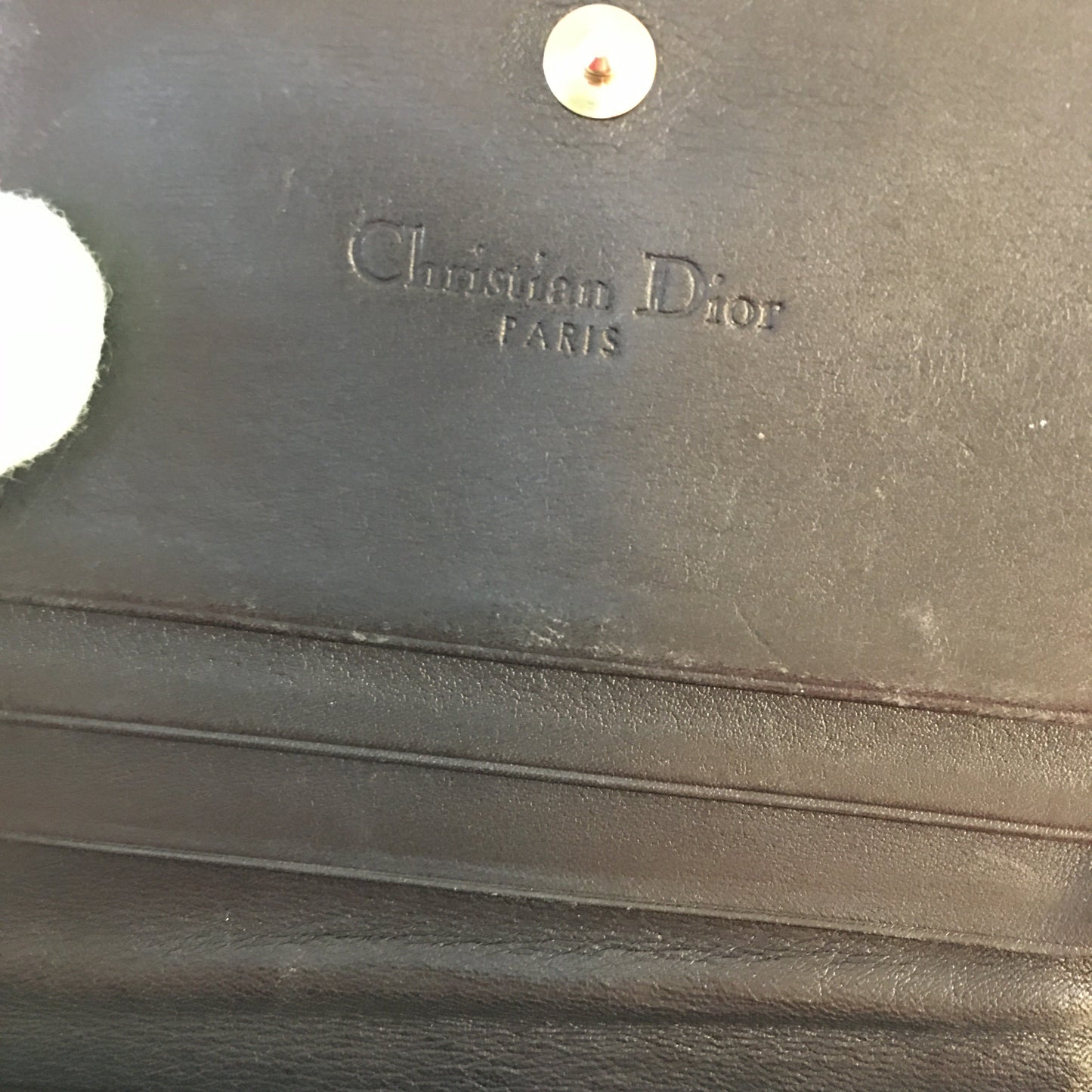 CHRISTIAN DIOR Wallet in Blue Leather