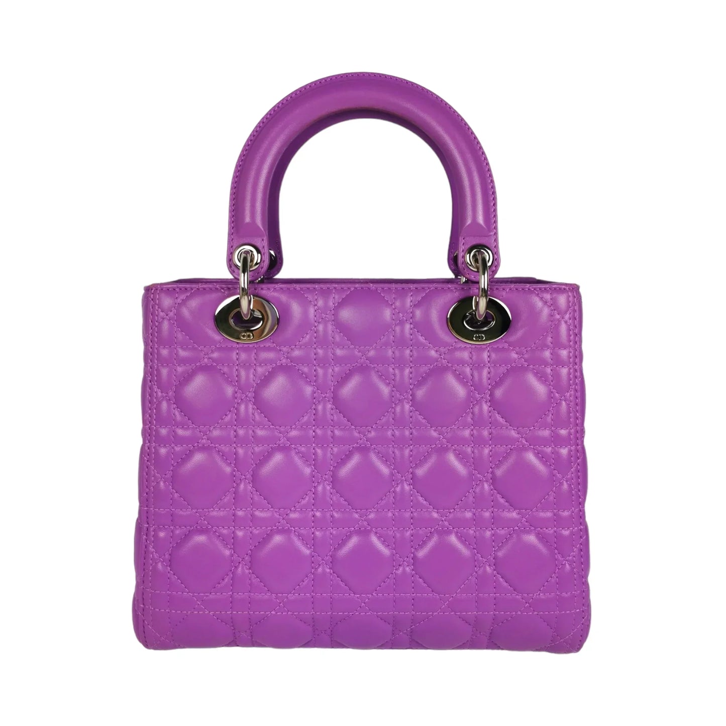 Dior Lady Dior Medium Purple Cannage Sillver