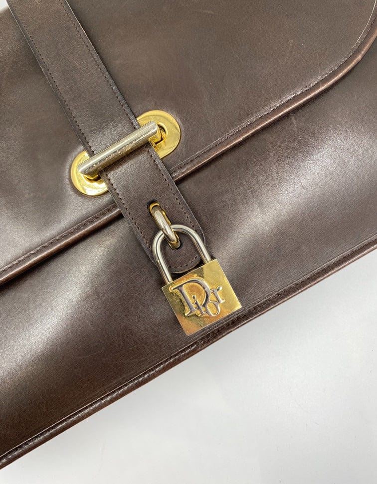 Vintage Dior Shoulder Bag w Padlock