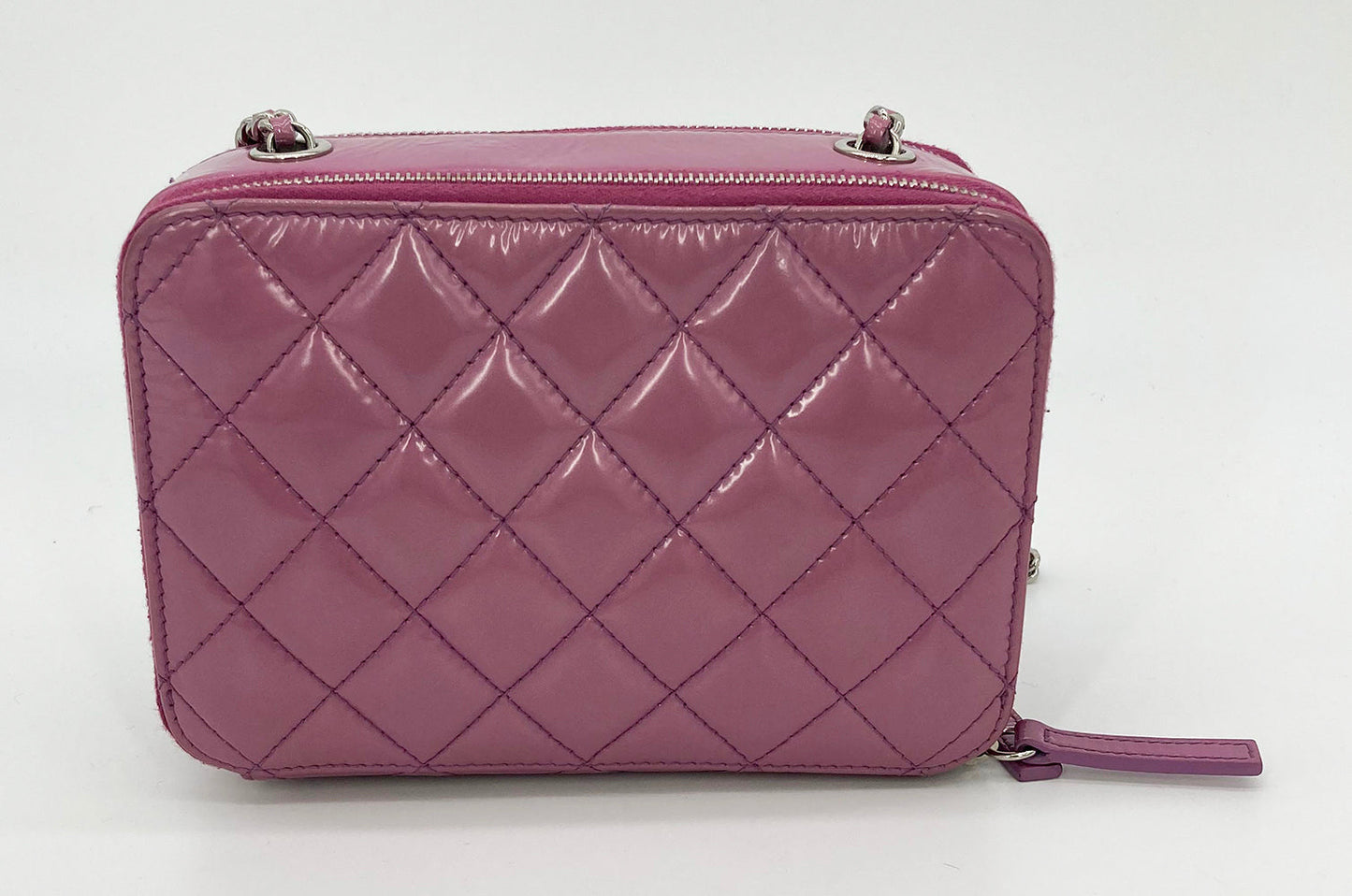 Chanel Purple Patent Pocket Box Camera Case