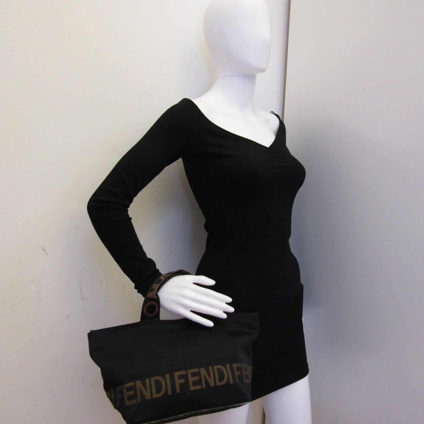 FENDI Handbag in Black Fabric