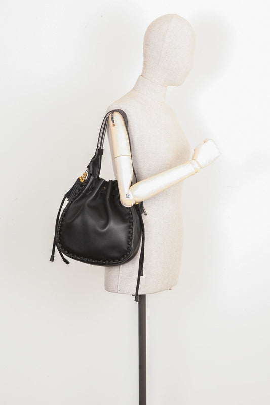 CHRISTIAN DIOR Hobo Bucket Bag Black