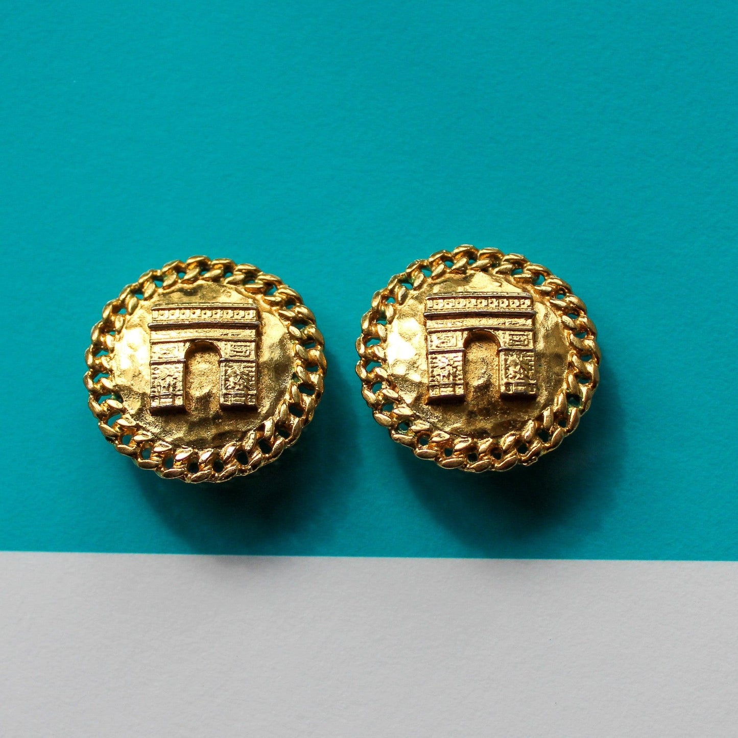 Vintage Celine Clip On Earrings 1990s