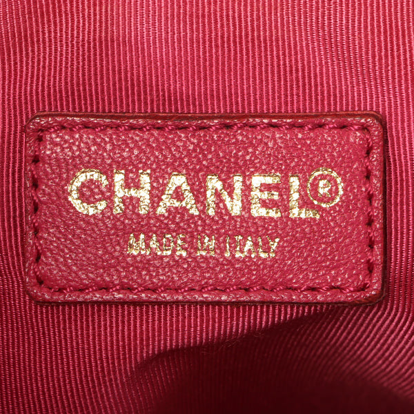 CHANEL Around 2000 Made Caviar Skin Wild Stitch Cc Mark Tote Bag Rose Pink