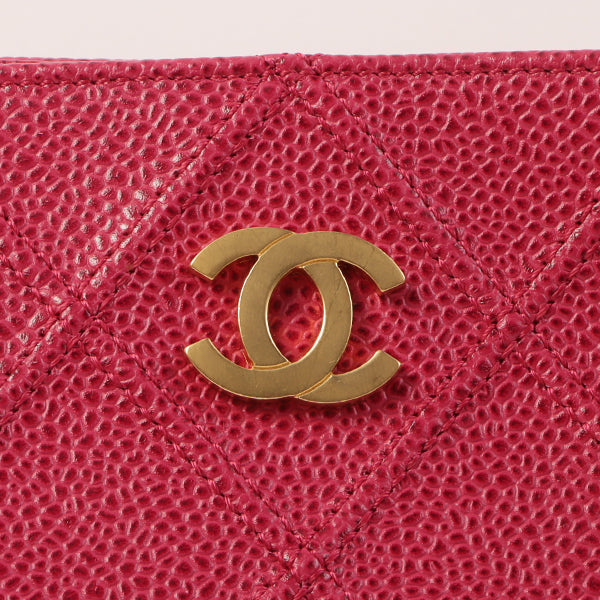 CHANEL Around 2000 Made Caviar Skin Wild Stitch Cc Mark Tote Bag Rose Pink