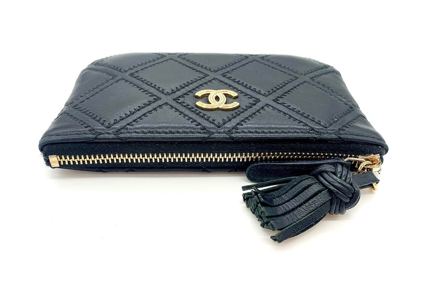 CHANEL LEATHER CARD HOLDER