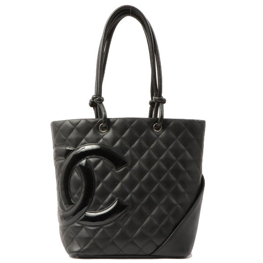 Chanel Around 2005 Made Cambon Tote Bag Black