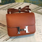 HM Constance 24 Swift Brown For Women Silver Toned Hardware, Handbags, Shoulder Bags 9.5in/24cm