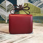 HM Constance Burgundy For Women Silver Toned Hardware 7.4in/19cm