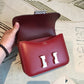 HM Constance Burgundy For Women Silver Toned Hardware 7.4in/19cm