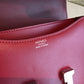 HM Constance Burgundy For Women Silver Toned Hardware 7.4in/19cm