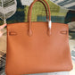 HM Birkin Brown For Women Gold Toned Hardware 11.8in/30cm