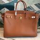 HM Birkin Brown For Women Gold Toned Hardware 11.8in/30cm