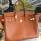 HM Birkin Brown For Women Gold Toned Hardware 11.8in/30cm