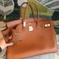 HM Birkin Brown For Women Gold Toned Hardware 11.8in/30cm