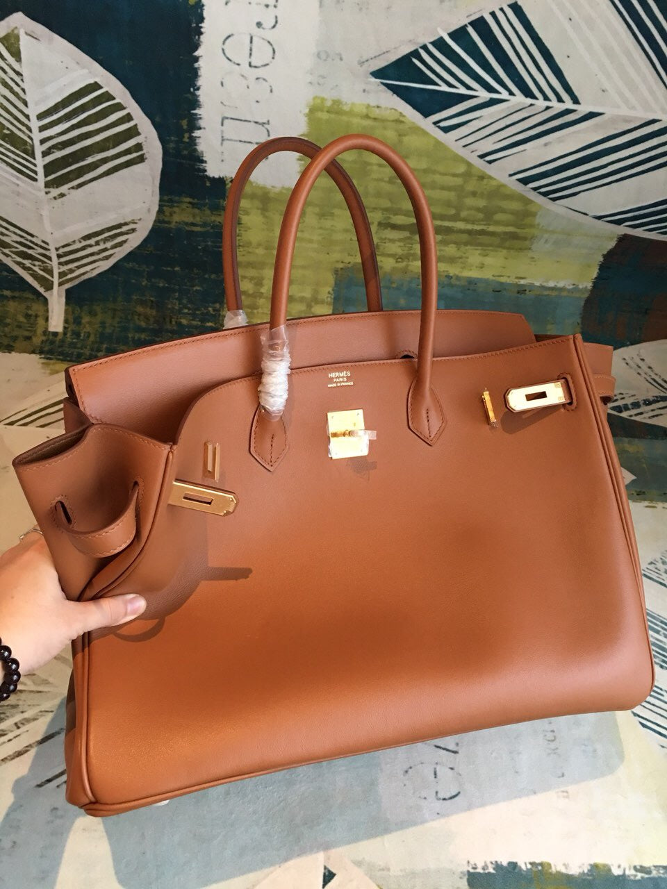 HM Birkin Brown For Women Gold Toned Hardware 11.8in/30cm