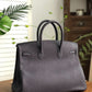 HM Birkin Black For Women Silver Toned Hardware 14in/35cm