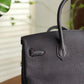 HM Birkin Black For Women Silver Toned Hardware 14in/35cm