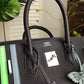 HM Birkin Black For Women Silver Toned Hardware 14in/35cm