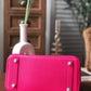 HM Birkin Dark Pink For Women Silver Toned Hardware 9.8in/25cm