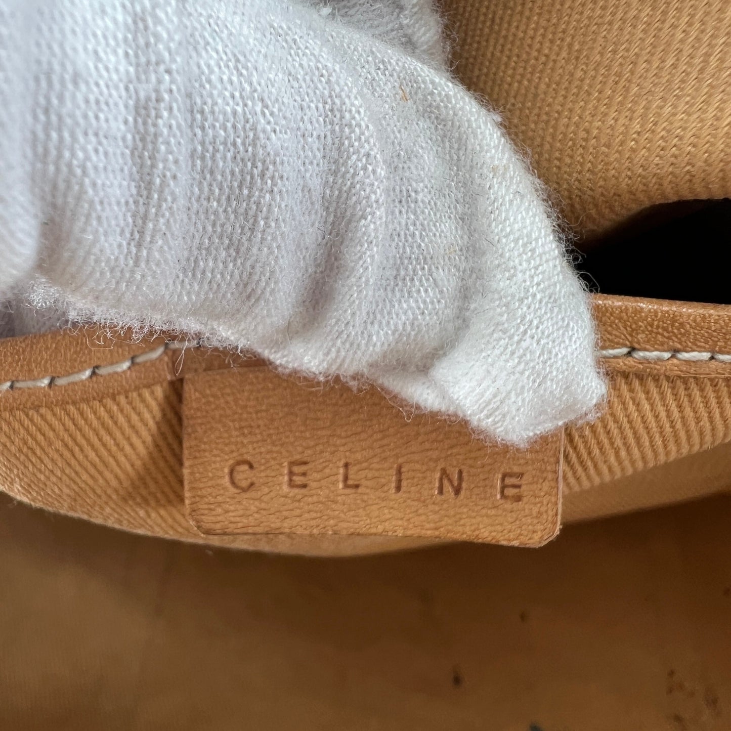 Celine Vintage Canvas Shoulder Bag