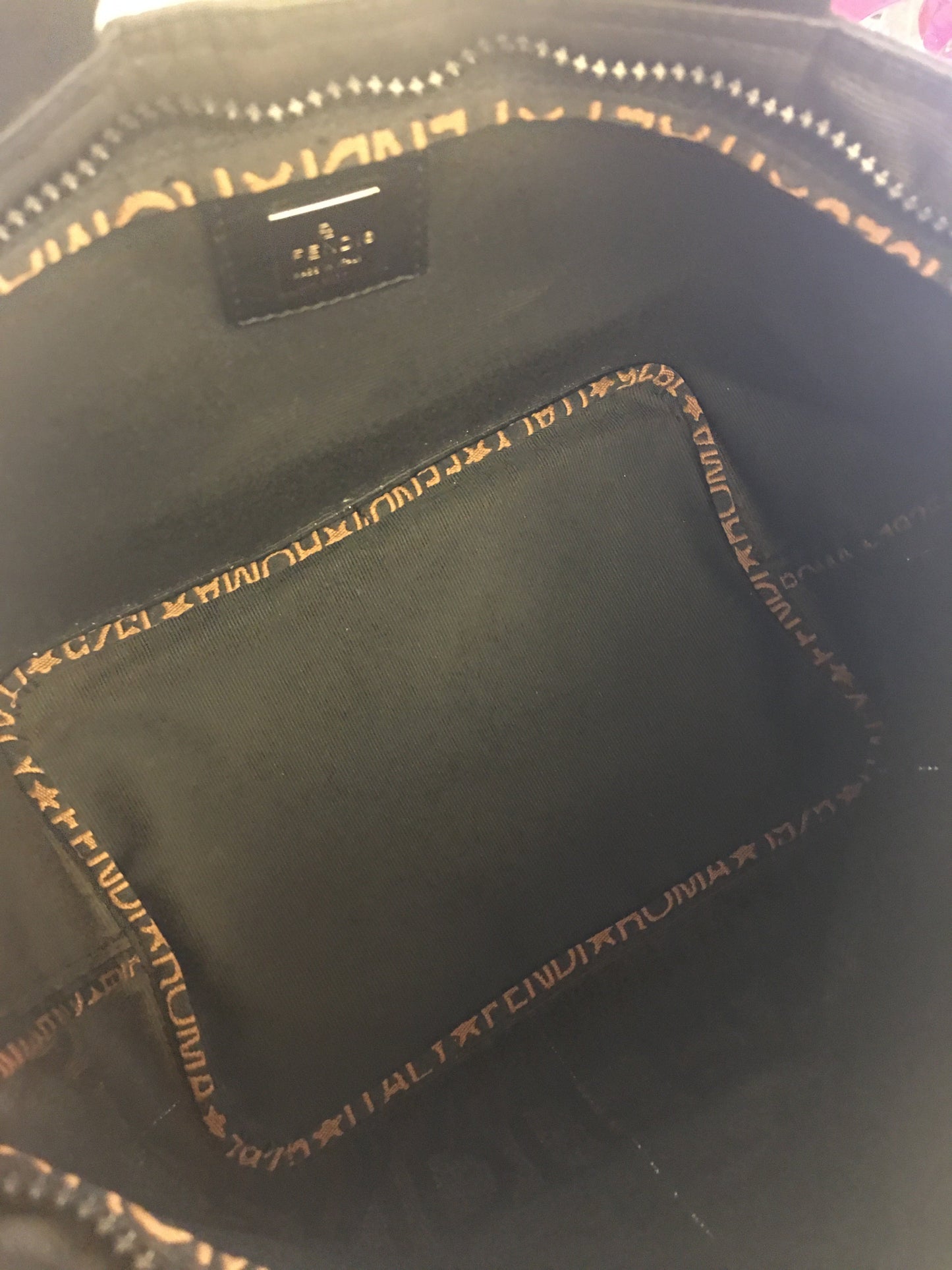 FENDI Handbag in Black Fabric