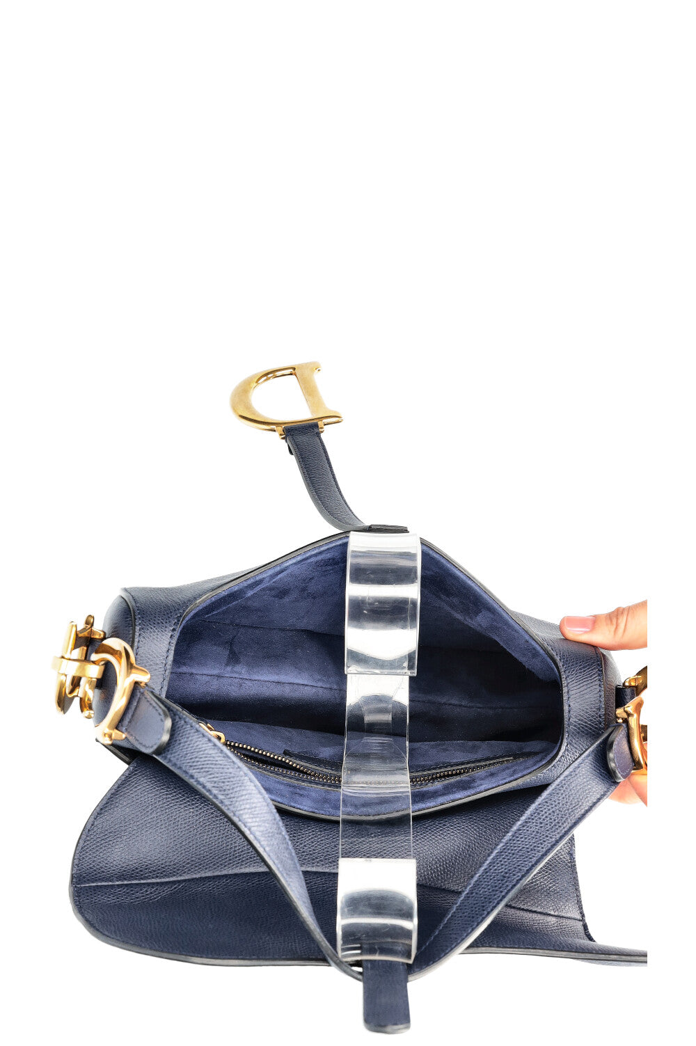 CHRISTIAN DIOR Saddle Bag Navy