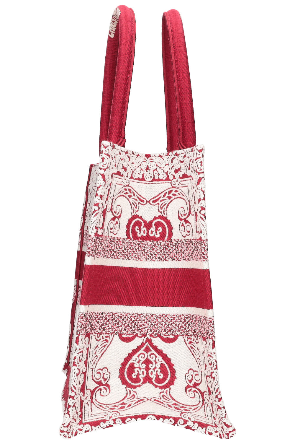 CHRISTIAN DIOR Book Tote Red & White